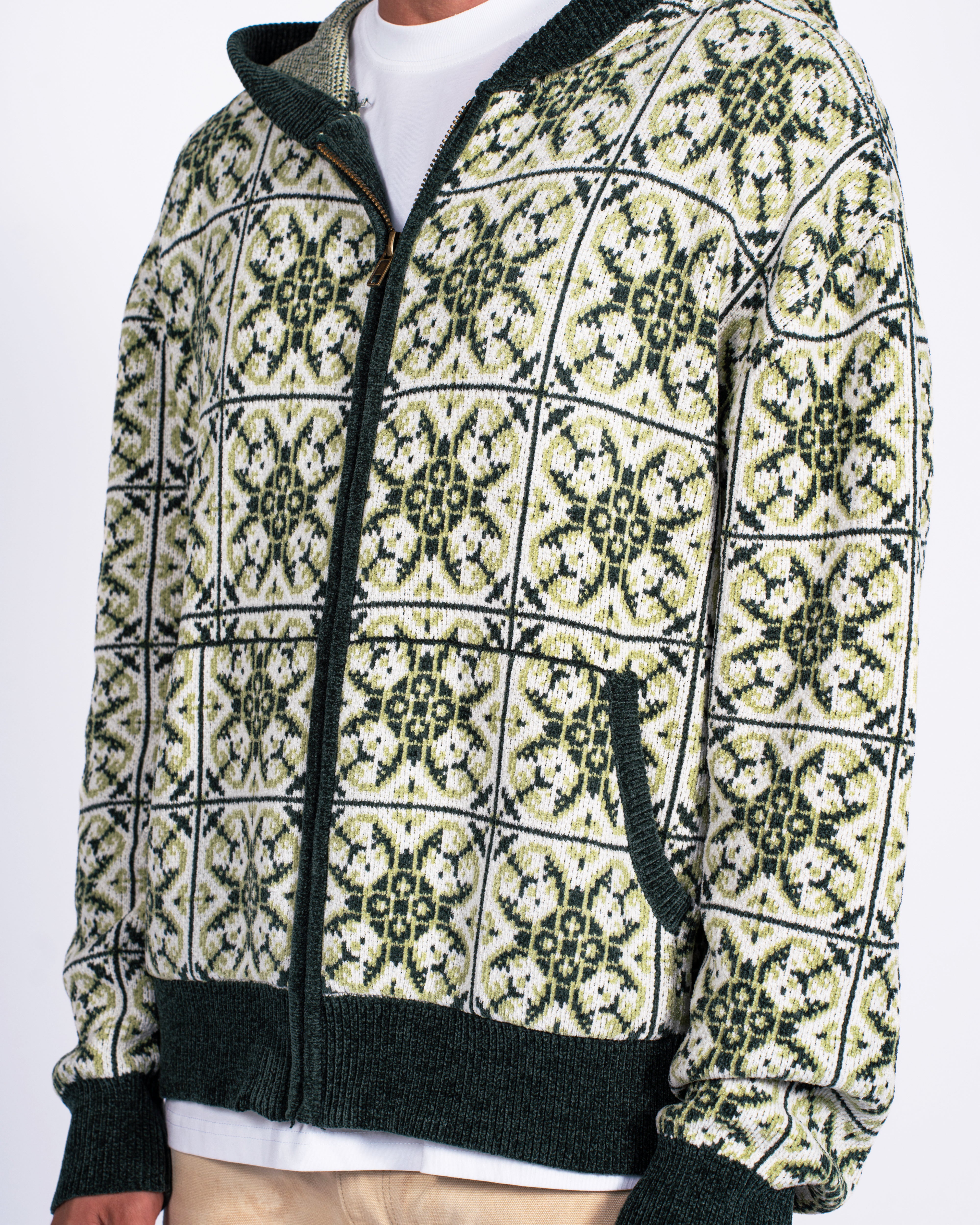 Moorish Chenille Zip Hoodie