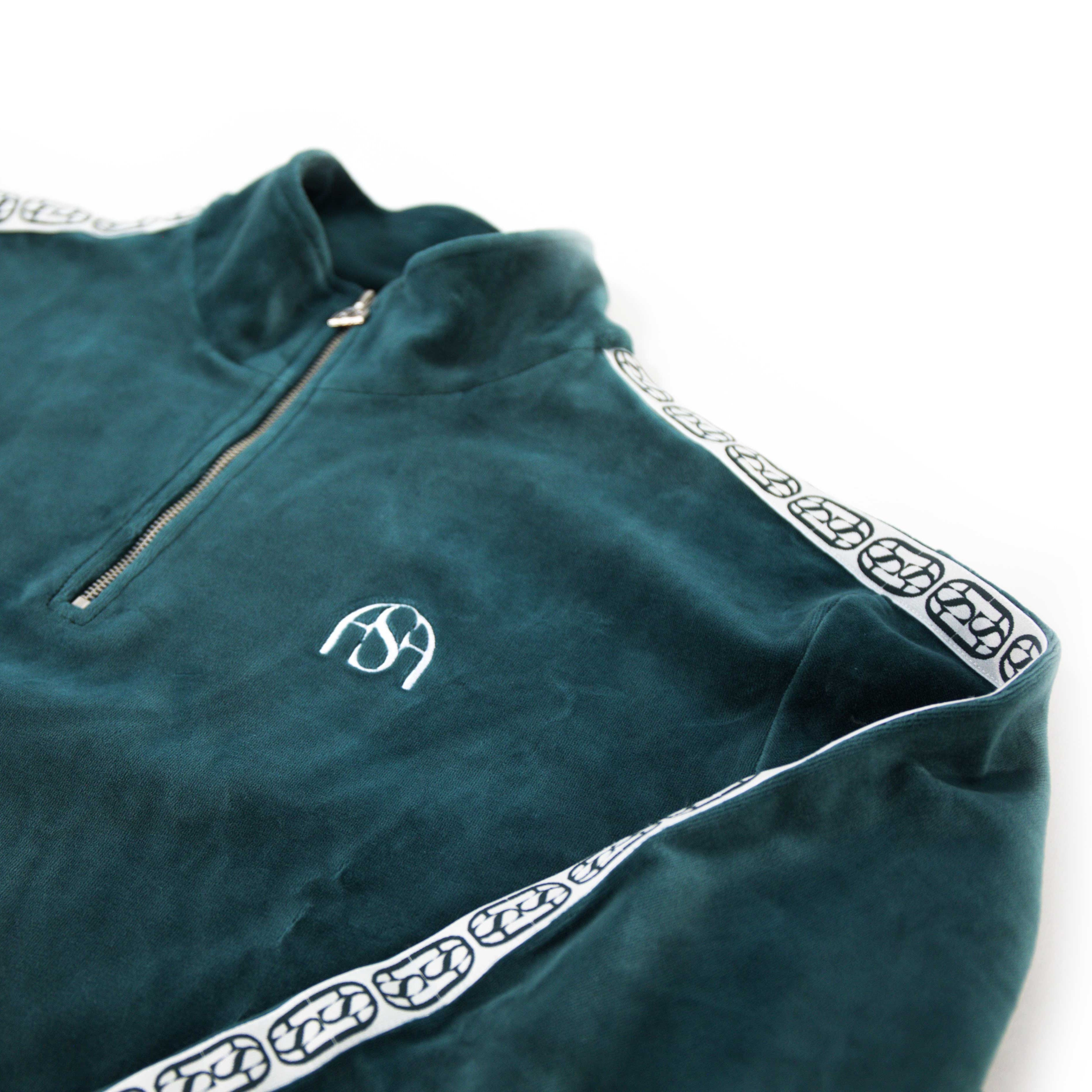 Track Quarter Zip - Lago Green