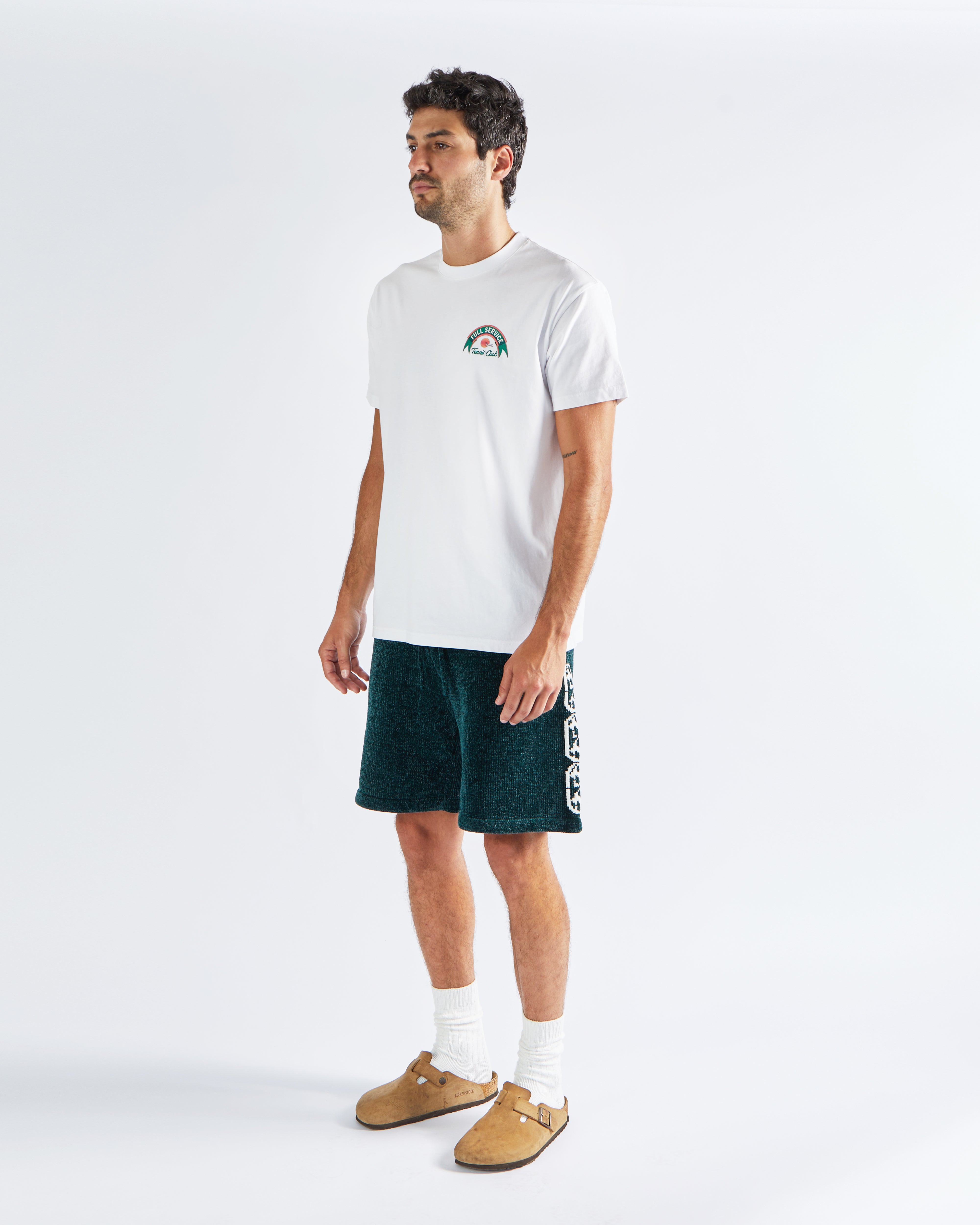 Chenille Shorts - Lago Green
