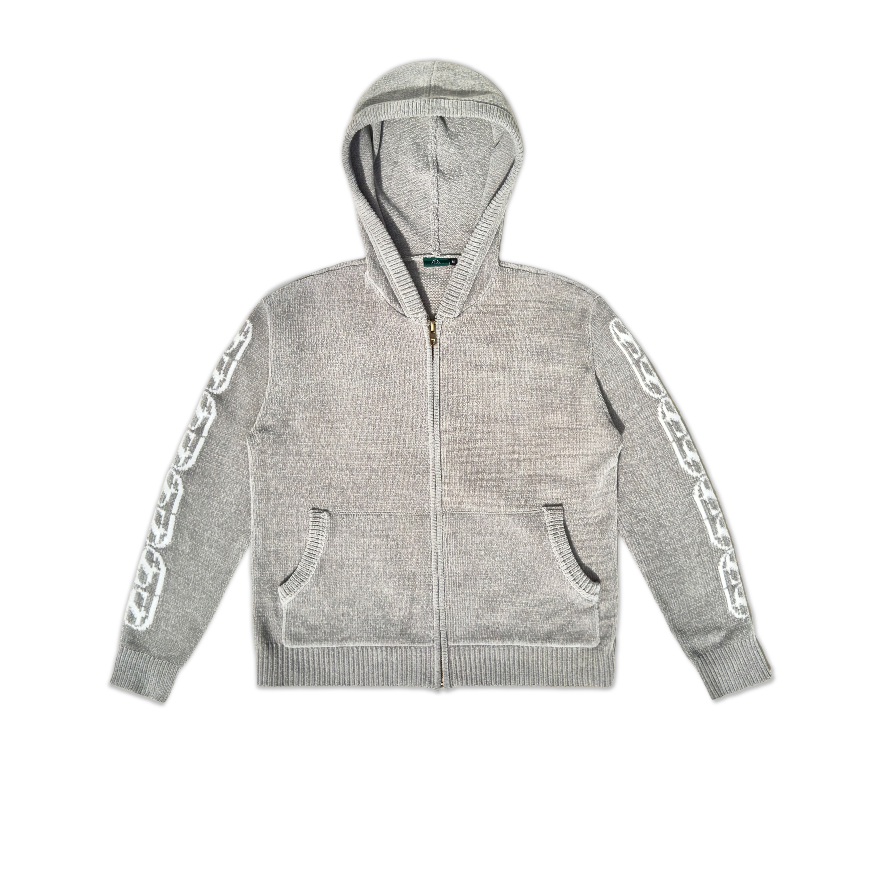 Chenille Zip Up - Taupe